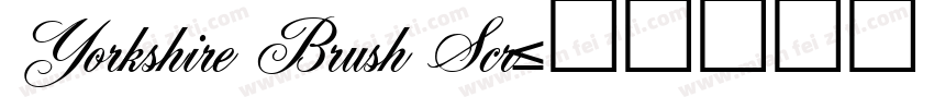 Yorkshire Brush Scr字体转换
